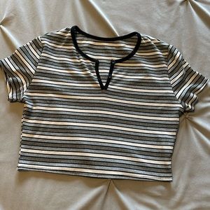 Striped crop top